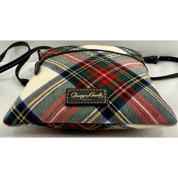 Dooney & Bourke Plaid Crossbody Bag - Red, Green, Blue, White - Picture 7 of 10